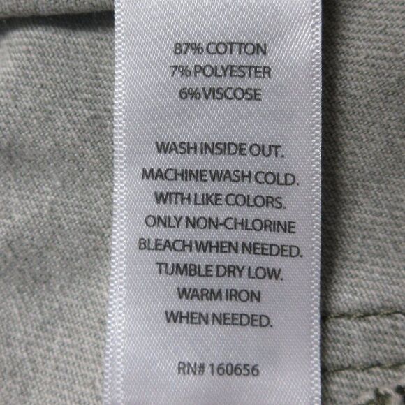 SINCERELY JULES High Rise Pale Green Denim Jean Shorts Sz 13/30 Cut Off Hem NWT - Picture 8 of 12